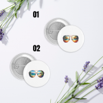 Pin Badges Buttons Summer & Beach Sunglasses Size 37mm